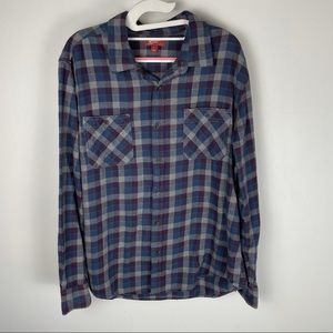 Arizona Purple Blue Buffalo Check Flannel Shirt
